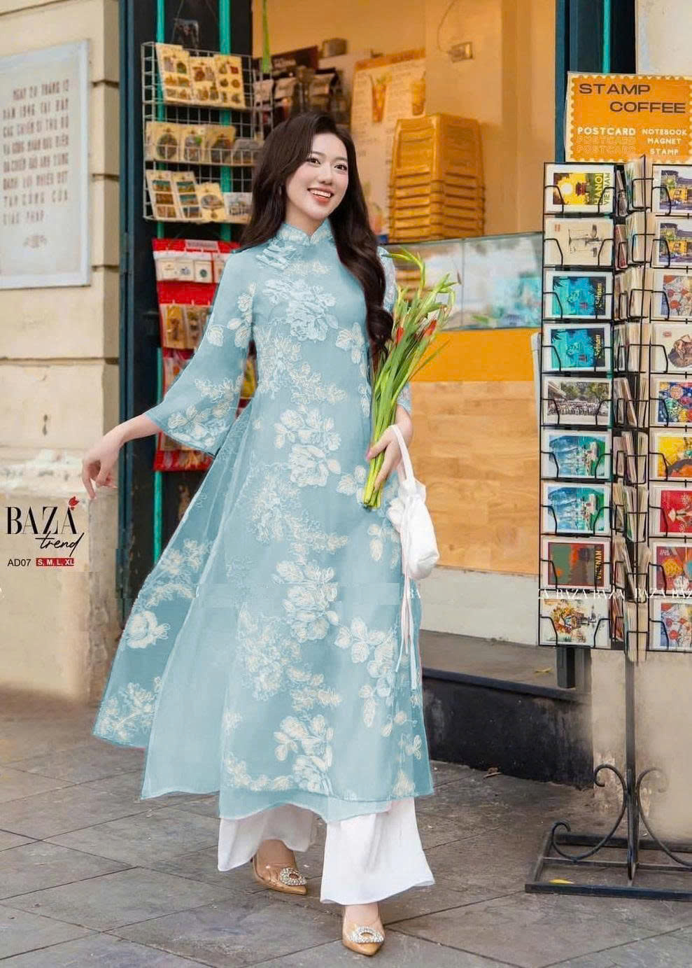 Bộ Áo Dài in 3D Thời Trang DA147.