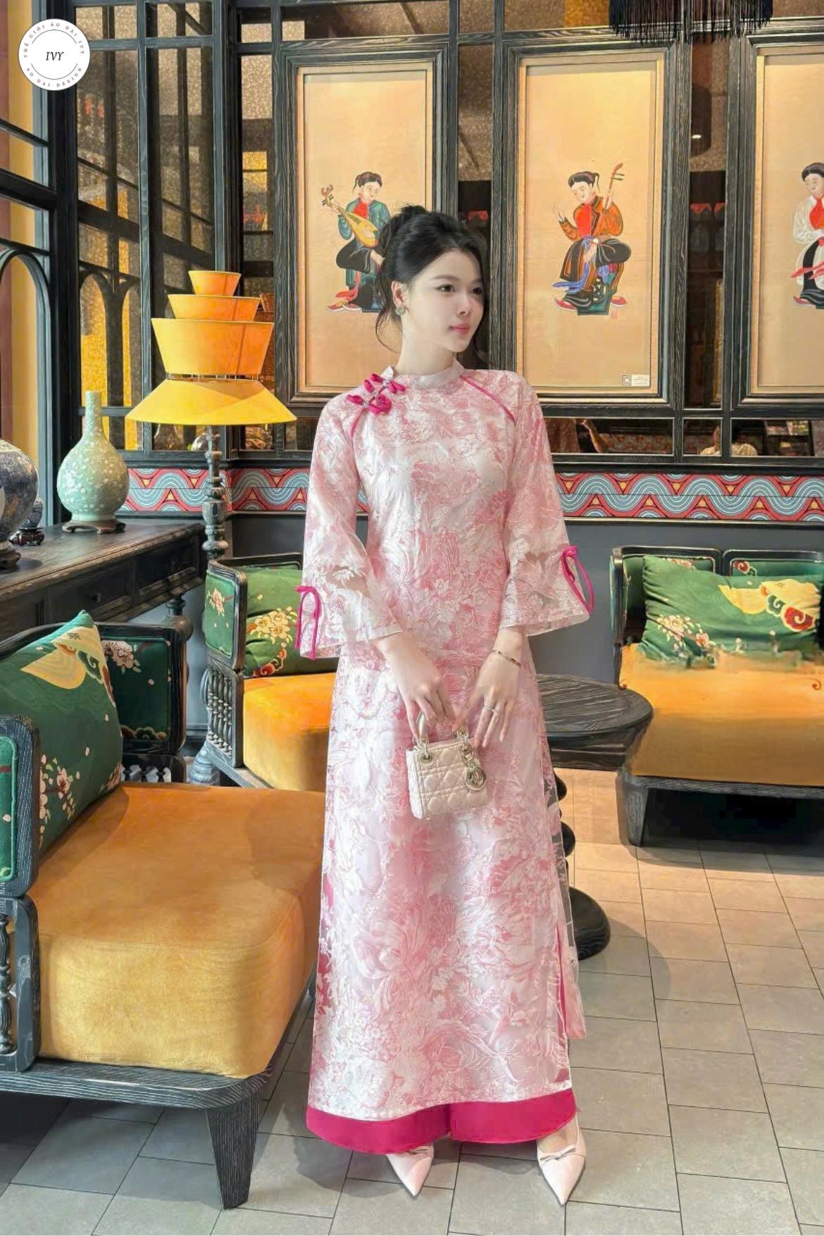 Bộ Áo Dài in 3D Thời Trang DA147.