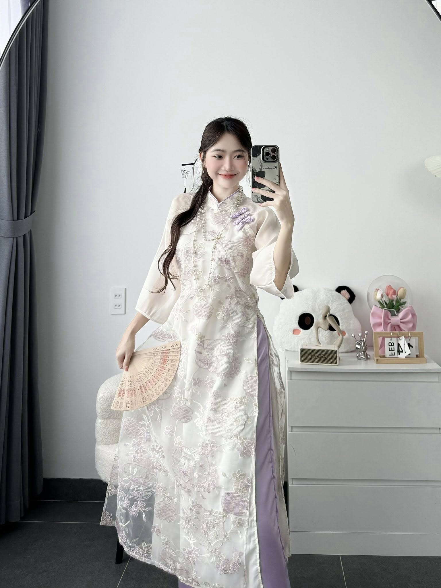 Bộ Áo Dài in 3D Thời Trang DA147.