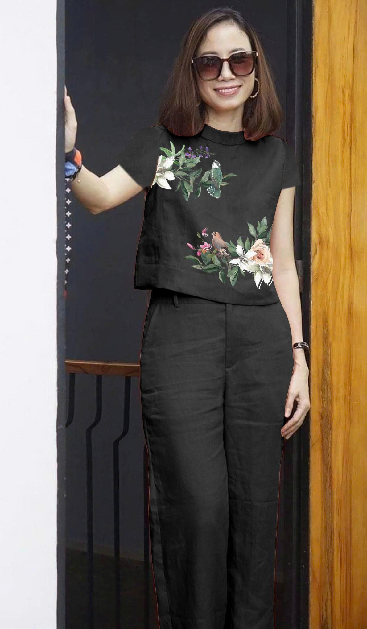 Set  Bộ Linen In Hoa QA59