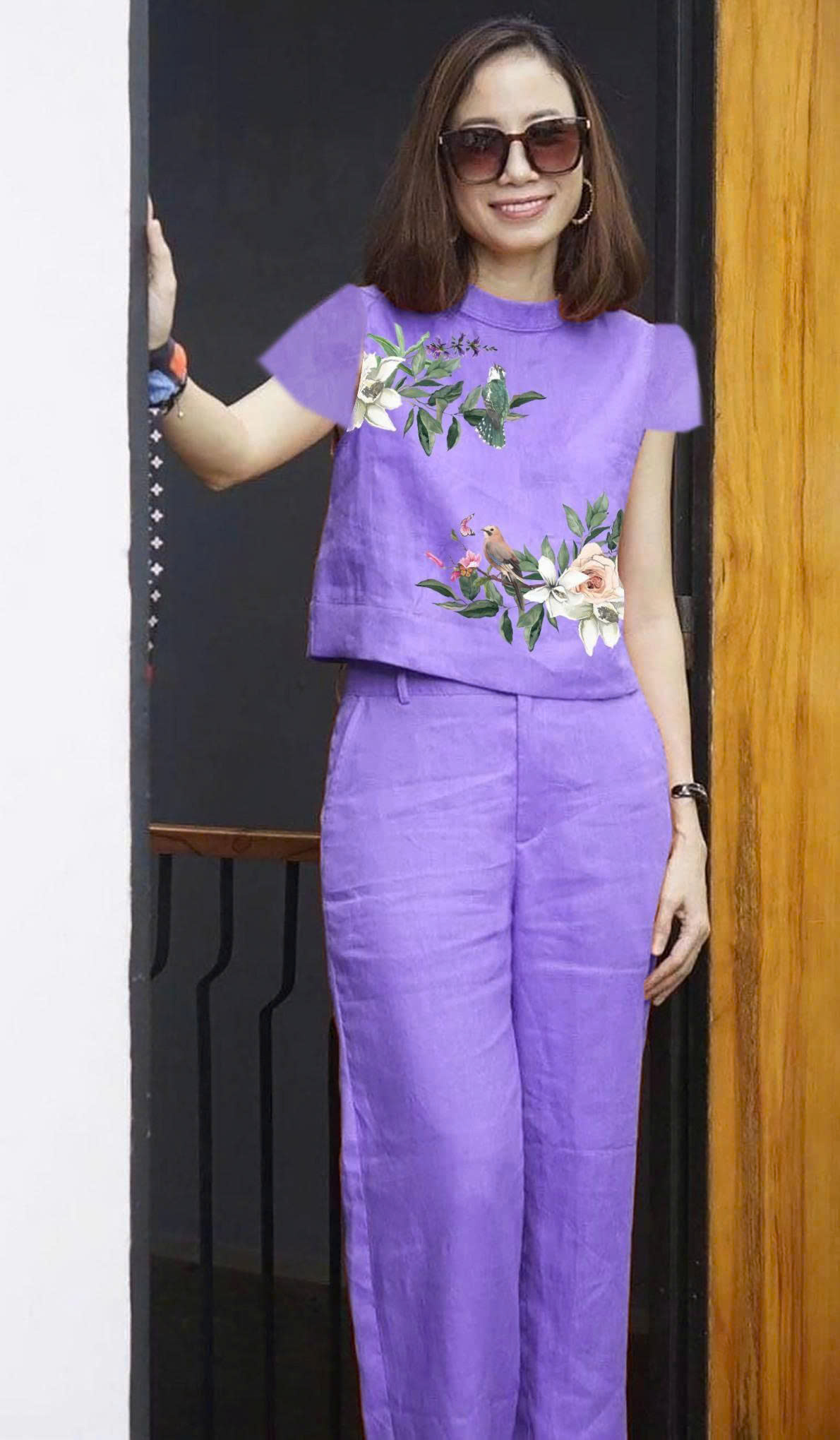 Set  Bộ Linen In Hoa QA59