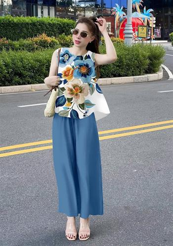 Chỉ #179K - Có ngay set  bộ thời trang mặc nhà. - vải  dũi hàn mề mại, ko nhăn, vải mặc màu hè
- Áo  form suông dễ mặc
- Quần lưng chun mặc  thoải mái